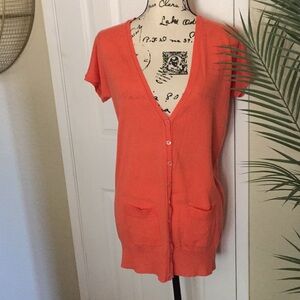 J crew peach vests 100% cashmere size s